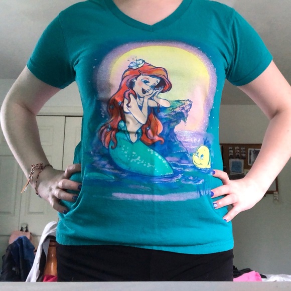 Disney The Little Mermaid V-Neck Top - Picture 2 of 2
